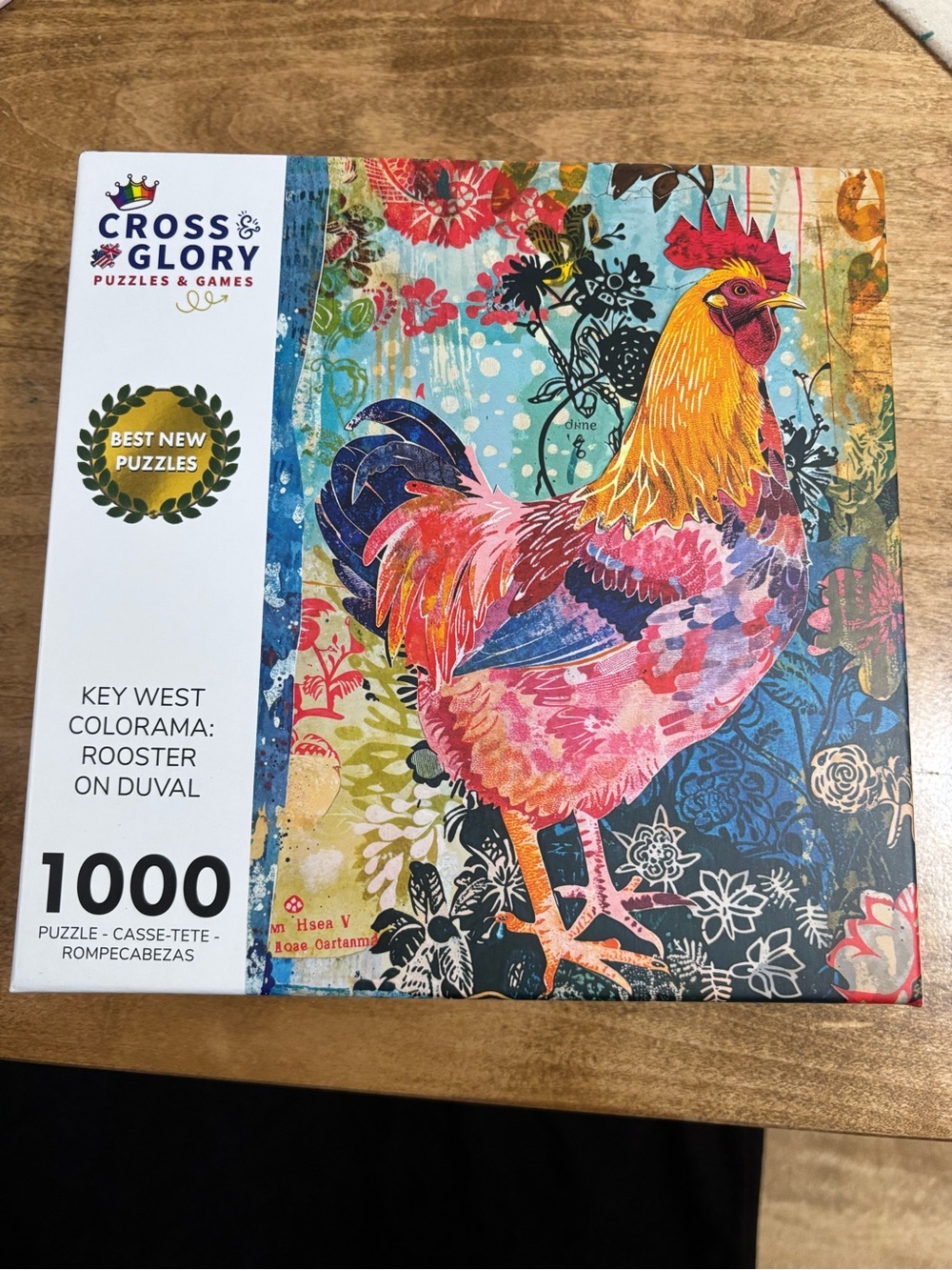 Cross & Glory Key West Colorama Rooster Puzzle - Multicolor